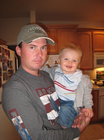 Mitch and our second son Braden nov 10 2006