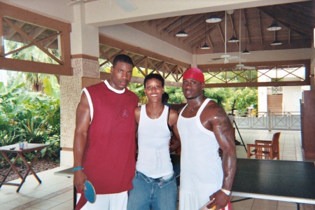 Hangin with NFL players in Jamaica