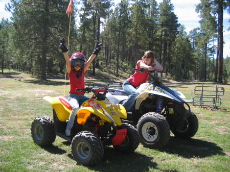 Having fun with my daughters Nicole and Hilary in northern AZ