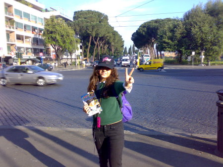 Shérida - ready for school on a Spring morning