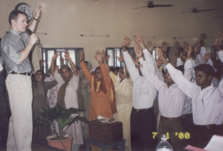 Paul speaking in Punjab, India