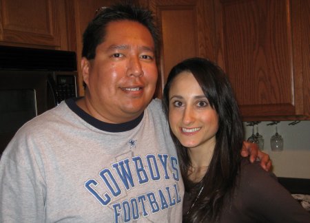 Beth and I at Mark's Super Bowl Party