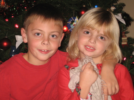 Connor and Maddie Christmas 2007