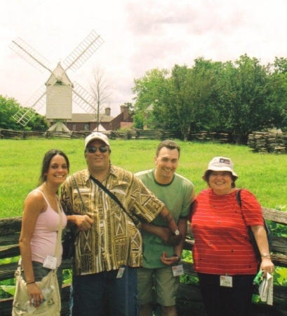 john and family at williamsburg