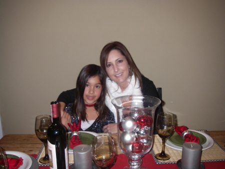 Jenna (age 9) and Danelle, Christmas 2007