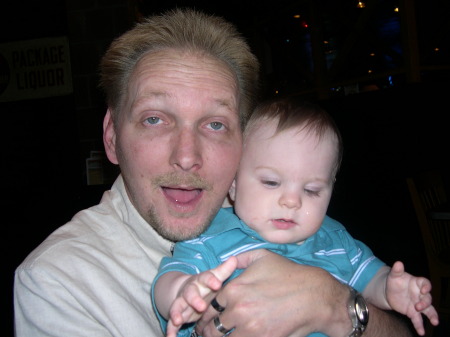 My hubby and Kenneth (our grandson)