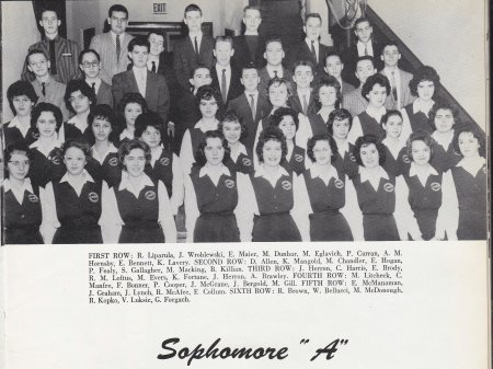 1961 Sophomore Year