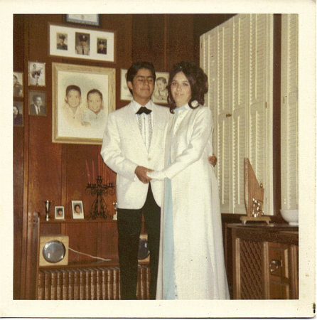 Michael's parents home before prom 1971