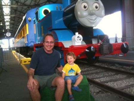 Me and Tyler visit Thomas Train