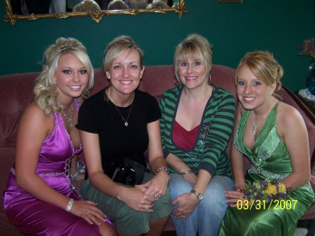 RHONDA AND I WITH OUR GIRLS (PROM 2007)