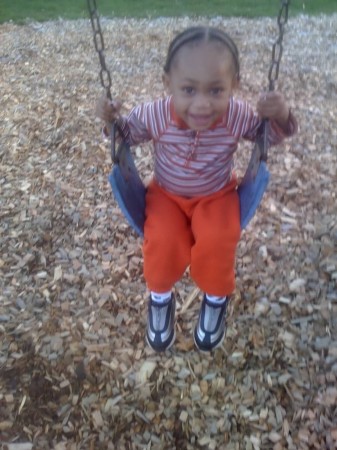 He really loves swings!!!