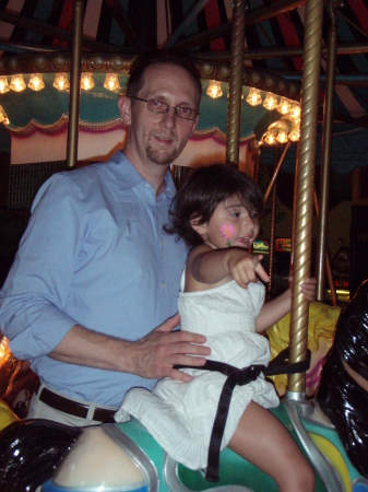 Becca on the Merry-go-round