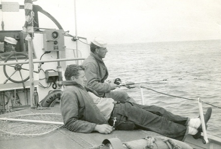 Bob Patterson and mate fishing