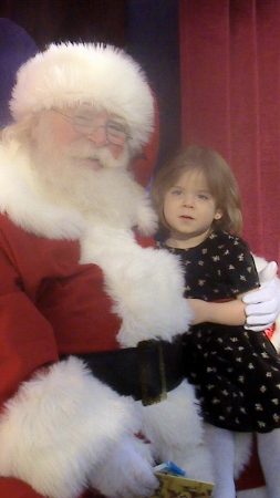 Anna Grace & Santa '07