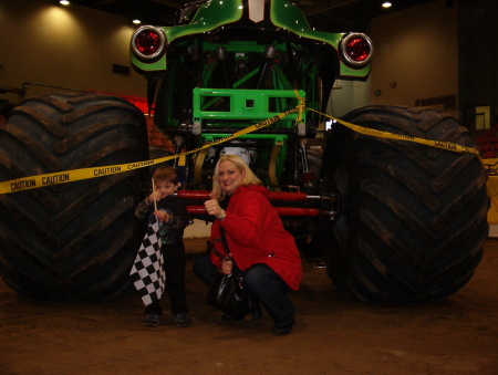 Jamie and Xander at Monster Jam in Reno