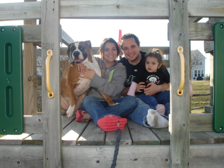 Me, My brother, my daughter and Tyson