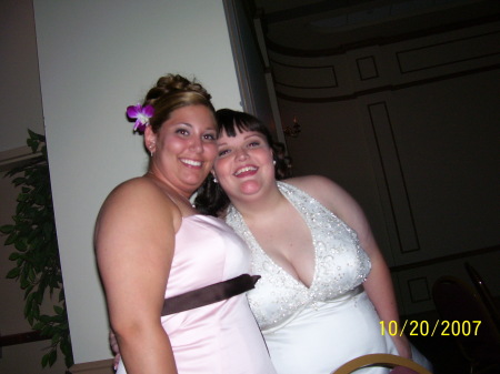 Myself and Heather at her wedding