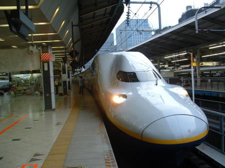 Bullet Train in Tokyo I rode on.