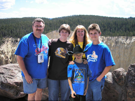 Norbergs at Yellowstone Park, 2005