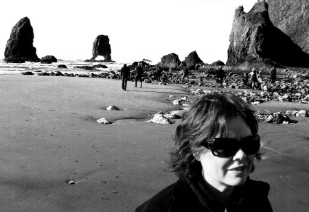 My beautiful bride at Haystack Rock