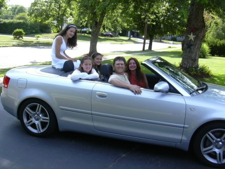 family in the carrr