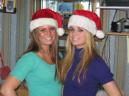 Brittney and Chelsea Christmas 2007