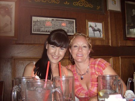 My cousin Heather and I -August 2007