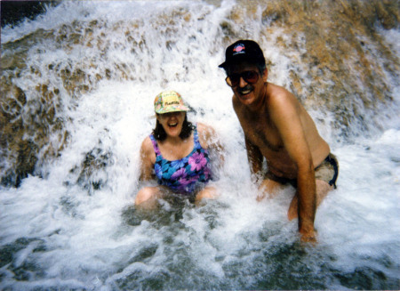 Dunn River Falls - My husband and I