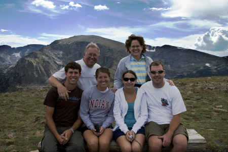 Ornberg Family with Nephew Dale and His Grilfriend Kristy (front row on the right)