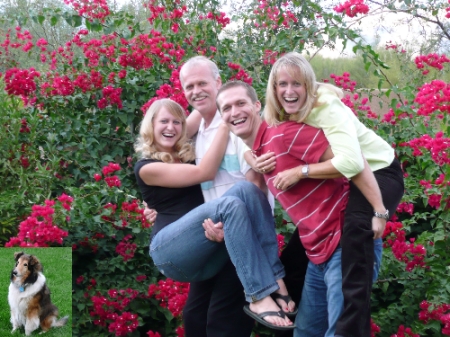 The Renno Family at Thanksgiving in our back yard in Tucson, AZ