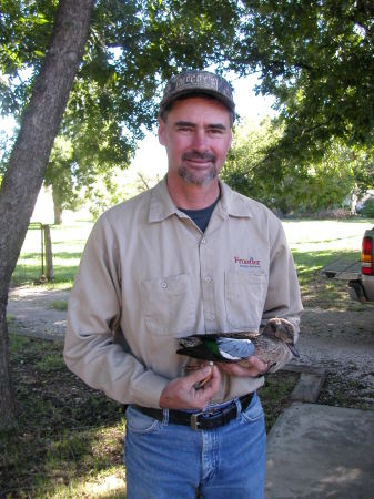 Butch and his first banded duck.