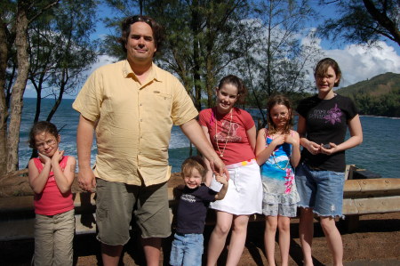 The family in Hawaii