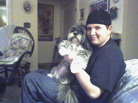 My son James  and Wasabi - 2006