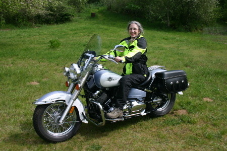 me on my most loved bike (of 3), Tink