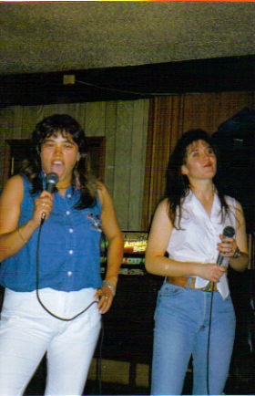 Candace & I trying to sing