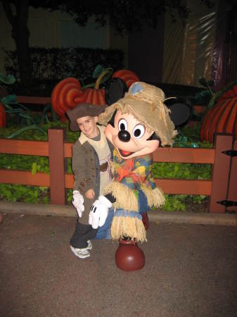 Matthew, age 6 and Mickey on Halloween