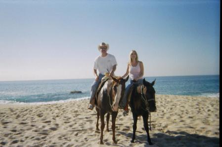3 Favorite things...my wife, the beach, horseback...yeehaw