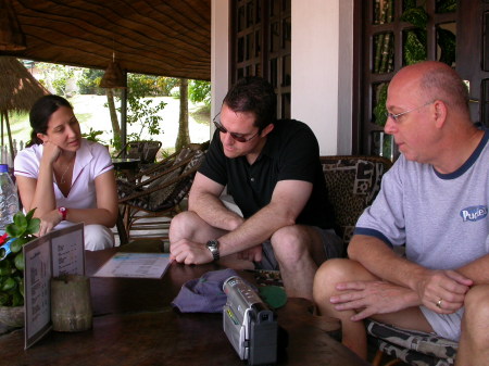 At a beach resort in Cameroon