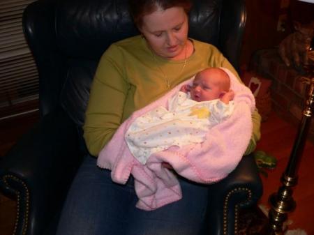Me with my new grand-daughter...