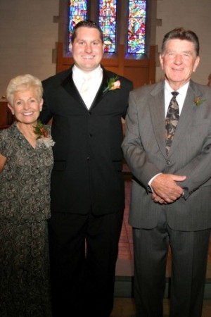 Jason with his Grandma & Grandpa J.