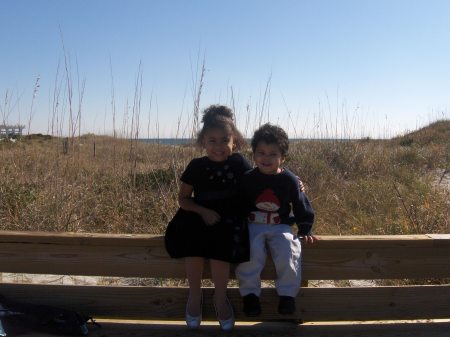 My kids at Wrightsville Beach Dec. 07