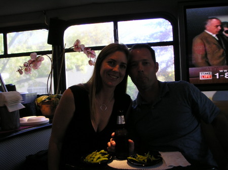 Ric and I on the Sushi Bus