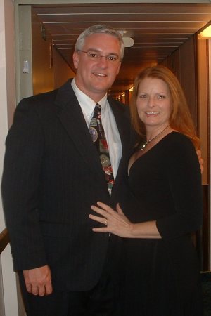 Went on a cruise March '07-Heading out to dinner!