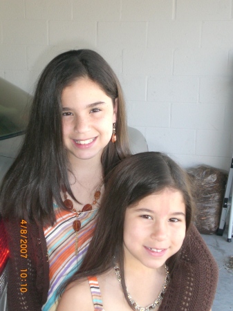 Cayla and Calissa (my nieces)