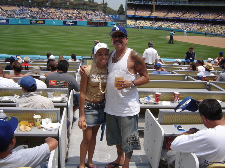 DODGER DAY WITH MY YOUNGEST DAUGHTER