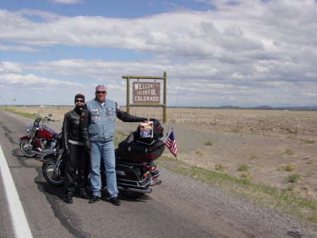 Michele & I entering Colorado