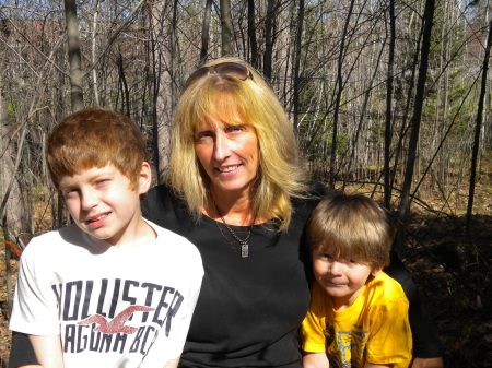 Kathi, grandsons Noah and Dominic