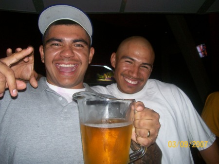 me and lil bro at game works "long beach)2006