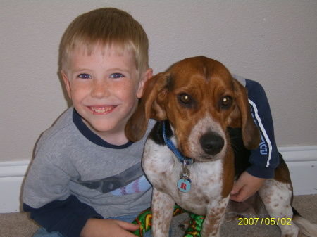 my youngest son and his best friend Riley