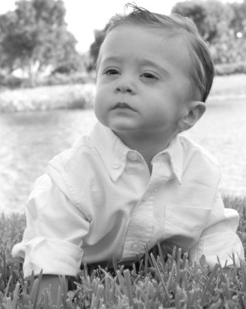 Connor at lake